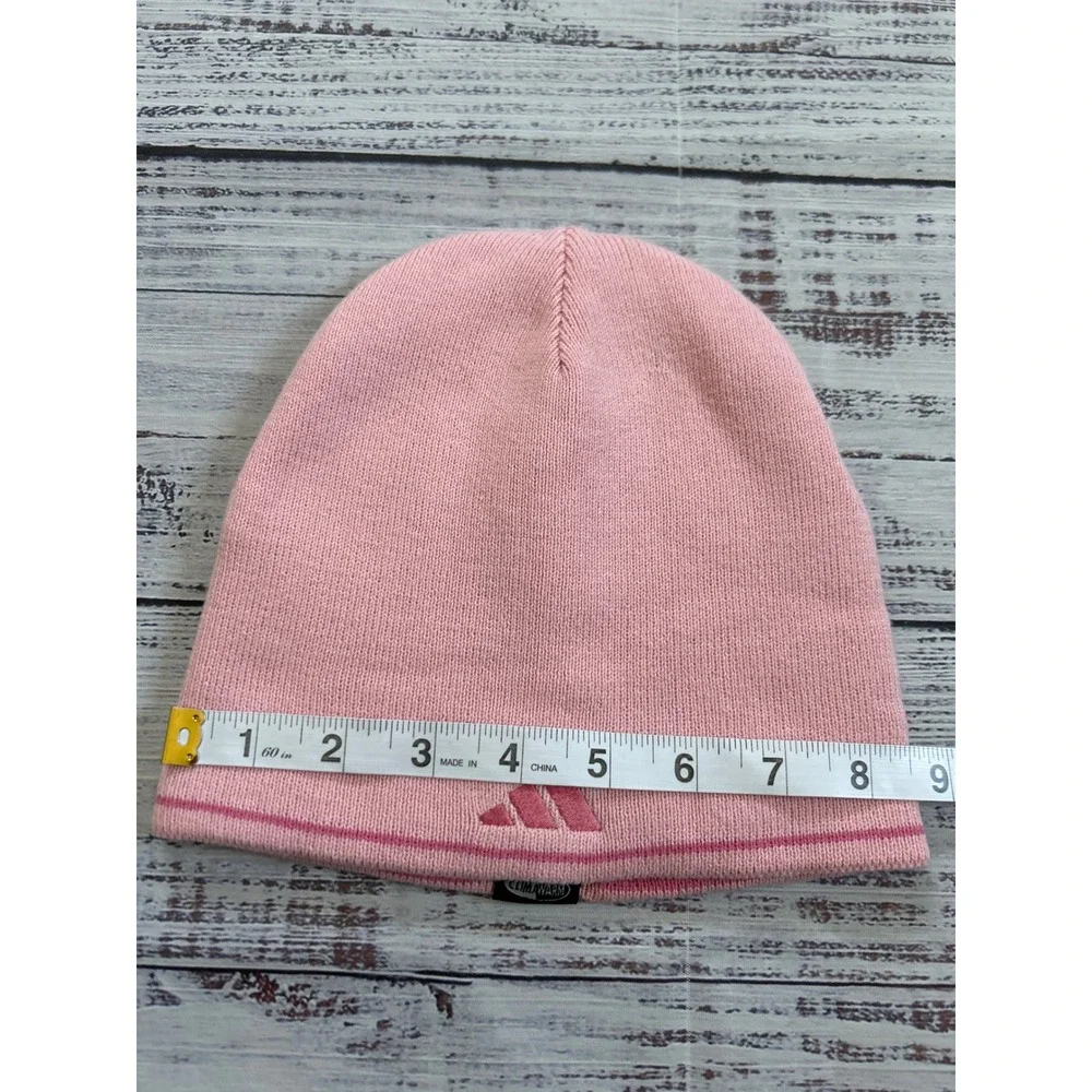 Adidas Beanie Women Pink ClimaWarm Knit Logo‎ Hat
